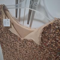 abito di zara in paillettes