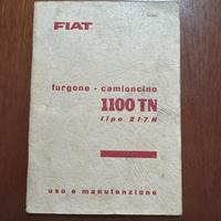Manuale uso e manutenzione Fiat 1100 TN 1967