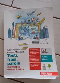 LIBRO DI TESTO - GRAMMATICA -  TEST, FRASI, PAROLE