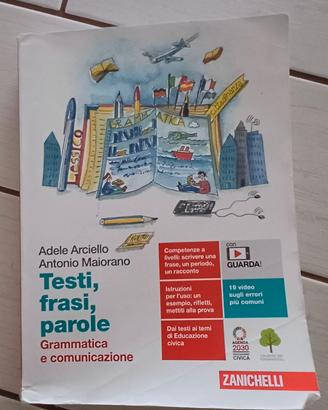 LIBRO DI TESTO - GRAMMATICA -  TEST, FRASI, PAROLE