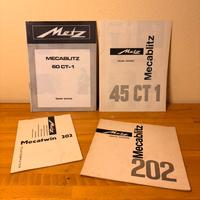 Lotto libretti istruzioni Metz Mecablitz vintage