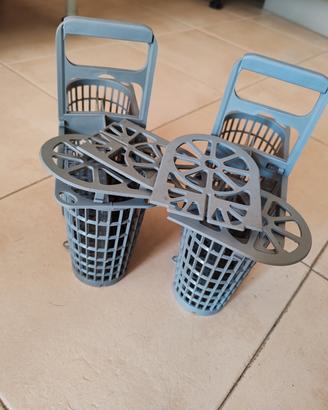 2 cestelli portaposate originali lavastoviglie SME