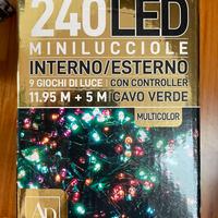 MiniLucciole led colorate interbo esterno 240 led