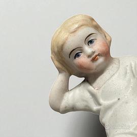 Antica piano baby 1900 bisquit statuina collezione