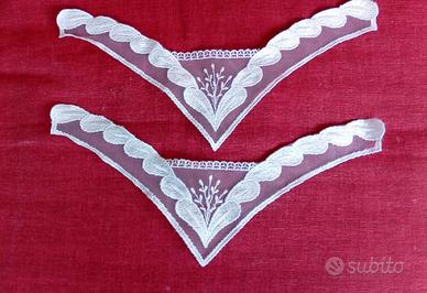 due pizzi ricamati anni 50-60 