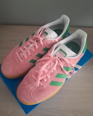 Scarpe Adidas Gazelle Bold Platform Pink/Green