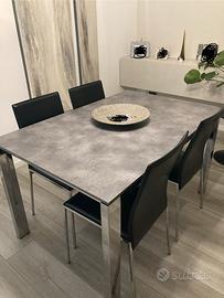 Tavolo Calligaris rettangolare allungabile + sedie