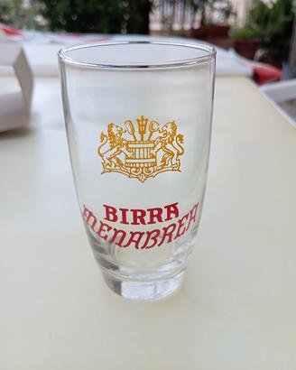 bicchieri birra vintage Menabrea