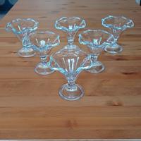 Set 6 Coppe da Dessert/Gelato/Macedonia con stelo