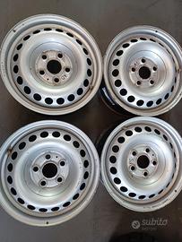 4 Cerchi in acciaio originali VW 16"