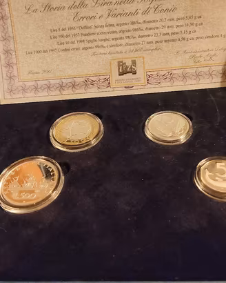 Cofanetto Errori e Varianti della Lira