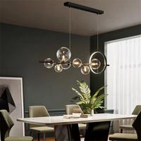 Lampadario moderno 7 sfere bolle in vetro nordico