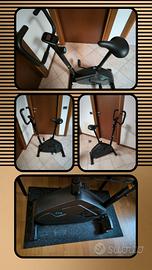 Cyclette essential decathlon + tappeto antiurto 