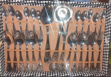 servito da 12 posate acciaio/ argento