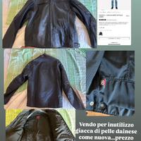 Giacca per moto di pelle