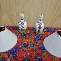 Lampade da tavolo in porcellana francese