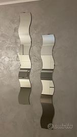 Specchi IKEA ondulati moderni (coppia)