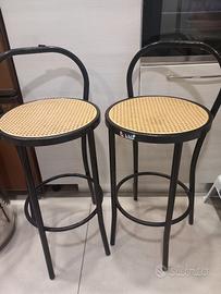Coppia di sedie alte da bar