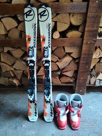 sci 100 cm + scarponi tg 31 bambino