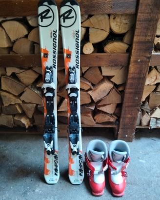 sci 100 cm + scarponi tg 31 bambino