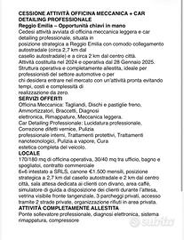 Vendita Officina con Cardetailing