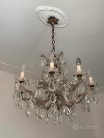 Coppia di lampadari in cristallo