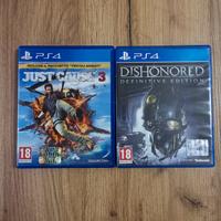 2 giochi ps4 just cause 3, dishonored edition