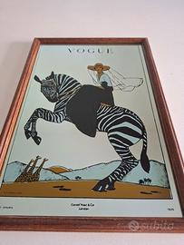 specchio vogue con zebra