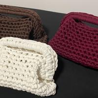 Clutch bag fatte a mano