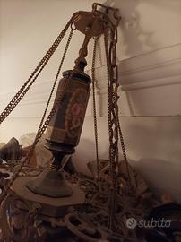 Lampadario stile antico a candela