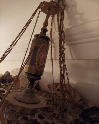 Lampadario stile antico a candela