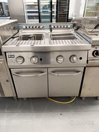 CUOCI PASTA A GAS DOPPIA VASCA LITRI 26+26
