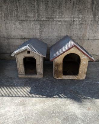 Cucce per cani legno e cemento 