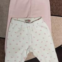 Leggins pantaloni neonata  bimba in cotone 