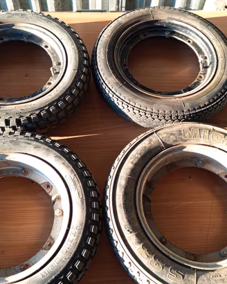 Ruote vespa et3 jeans 1976 ORIGINALI Piaggio 