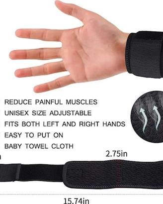 Polsiera sportiva in neoprene elastica Cisalfa