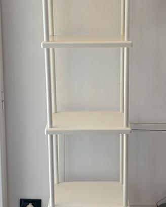 Scaffale IKEA in metallo bianco – 5 ripiani