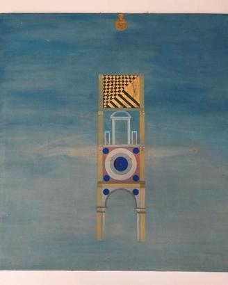 Dipinto metafisico, con architettura veneziana