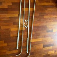 Bastoni 4 pezzi per le tende, 140 cm.,