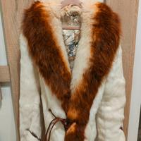 Pelliccia lapin collo in volpe Taglia S