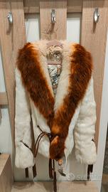 Pelliccia lapin collo in volpe Taglia S