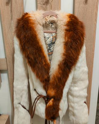 Pelliccia lapin collo in volpe Taglia S