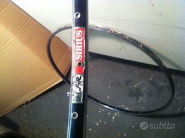 Coppia cerchi palmer tubolari neri FIR 28 pollici