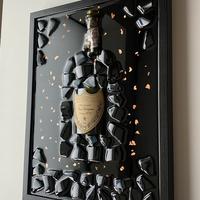 "Quadro Arte Resina Epoxy DOM PÉRIGNON Champagne