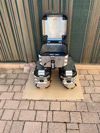Tris valigie alluminio originali Honda Africa Twin