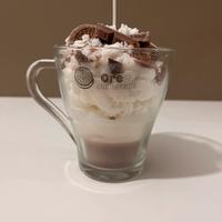 Candela panna e oreo in cera di soia 🍪🍫