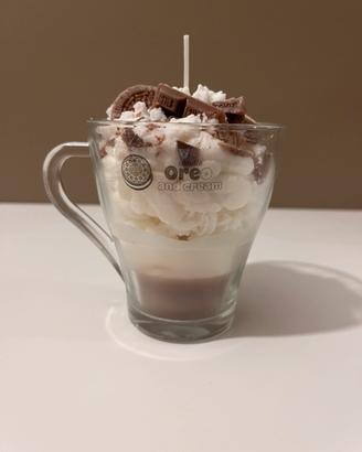 Candela panna e oreo in cera di soia 🍪🍫