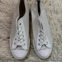 Scarpa oms argento e bianca da donna