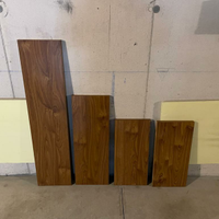 4 Mensole in legno color noce