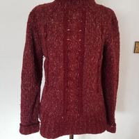 Maglione Gilet di lana Fatto a mano